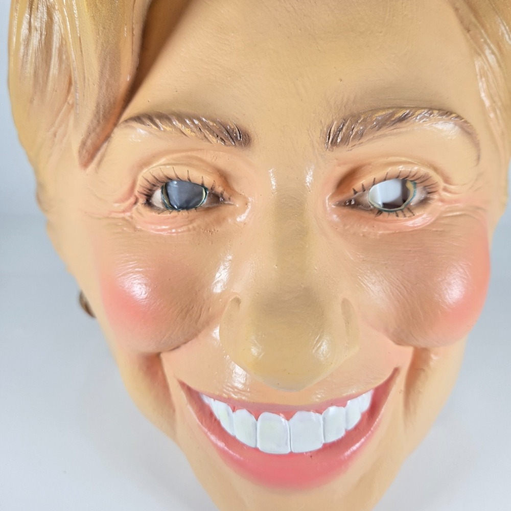 NICE Hillary Clinton Halloween Rubber Vinyl Face Head Mask Costume Disguise 2006 - Picture 4 of 13